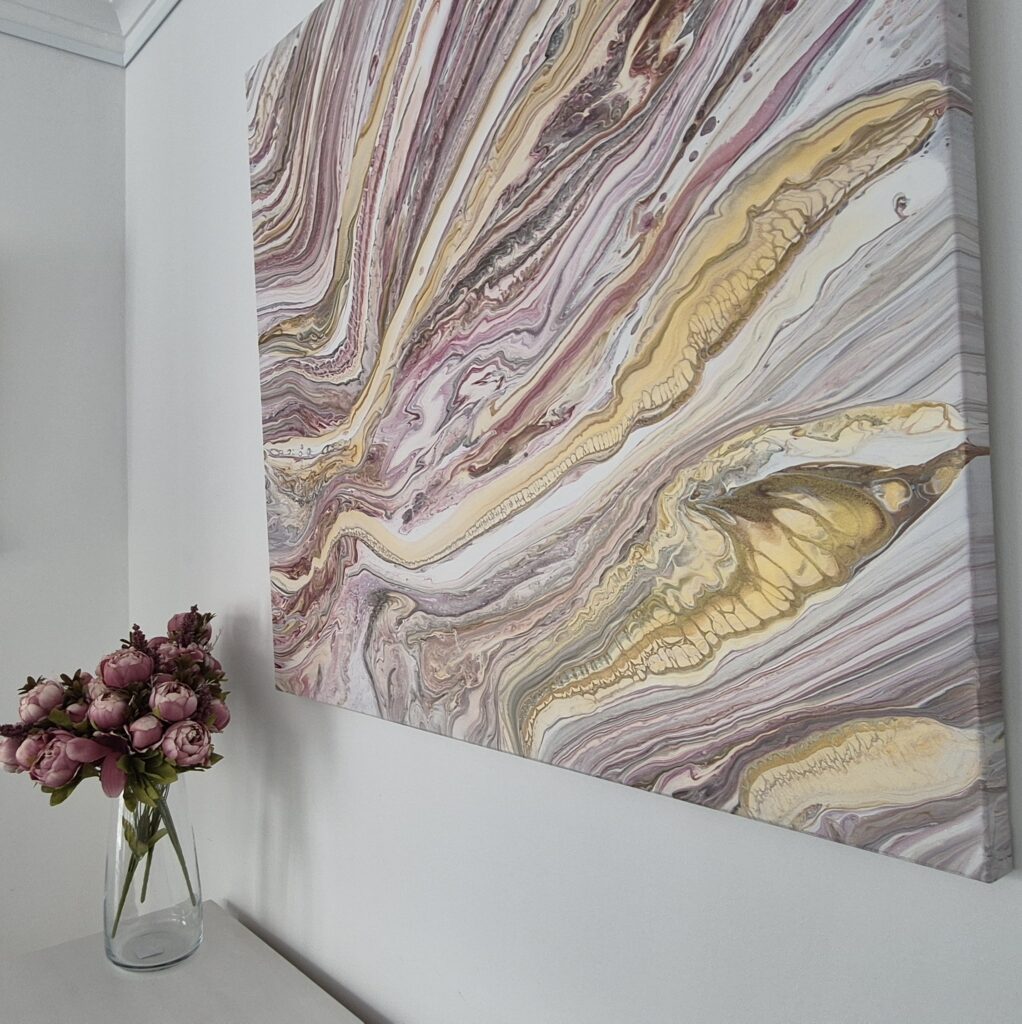 Fluid art class at the Live For Art studio in Richmond